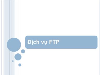 Bài giảng Dịch vụ FTP