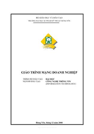 Giáo trình mạng doanh nghiệp