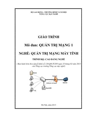 Giáo trình quản trị mạng