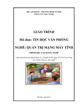 Giáo trình tin học văn phòng: Quản trị mạng máy tính - Đặng Xuân Như Ý