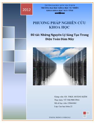 Những nguyên lý sáng tạo trong điện toán đám mây - Vũ Thị Phương