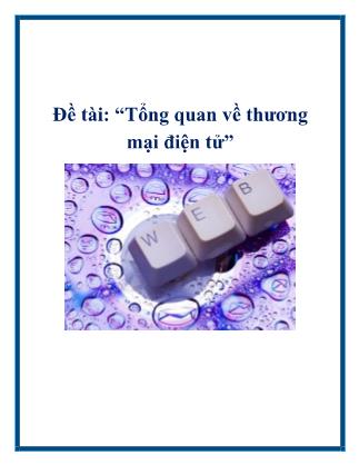 Tổng quan về thương mại điện tử