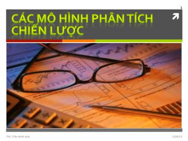 Bài giảng các mô hình phân tích chiến lược