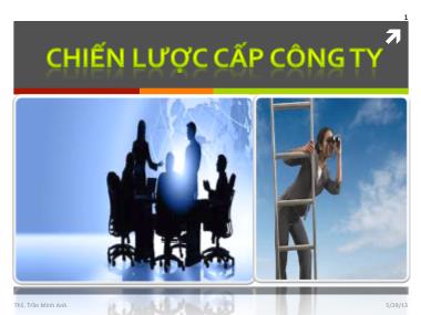 Bài giảng Chiến lược cấp công ty