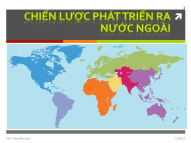 Bài giảng Chiến lược phát triển ra nước ngoài