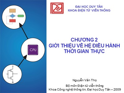 Bài giảng Điện tử viễn thông - Chương 2: Giới thiệu về hệ điều hành thời gian thực - Nguyễn Văn Thọ