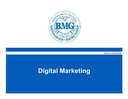 Bài giảng Digital Marketing