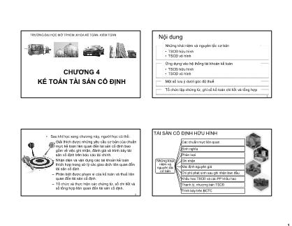 Bài giảng Kế toán tài sản cố định - Chương 4: Kế toán tài sản cố định