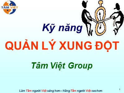 Bài giảng Kỹ năng quản lý xung đột