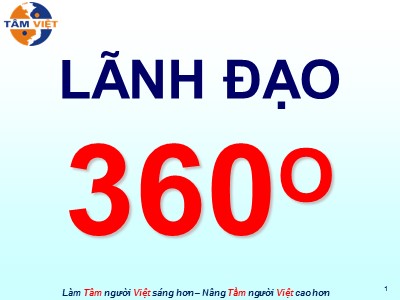 Bài giảng Lãnh đạo 360o