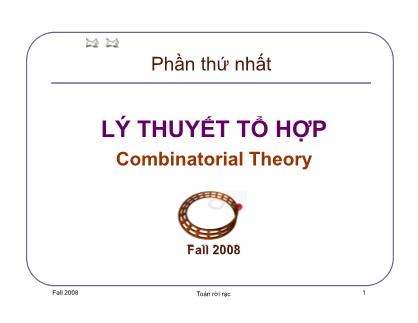 Bài giảng Lí thuyết tổ hợp