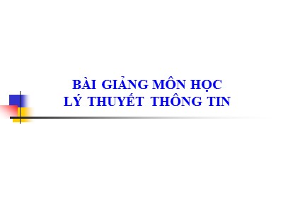 Bài giảng Lý thuyết thông tin - Chương 6: Mã vòng