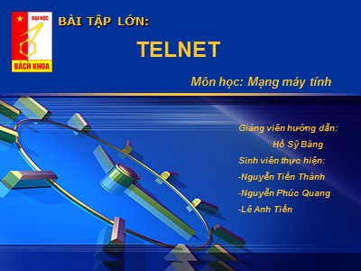 Bài giảng Mạng Máy tính - Bài tập lớn: Telnet - Hồ Sỹ Bàng