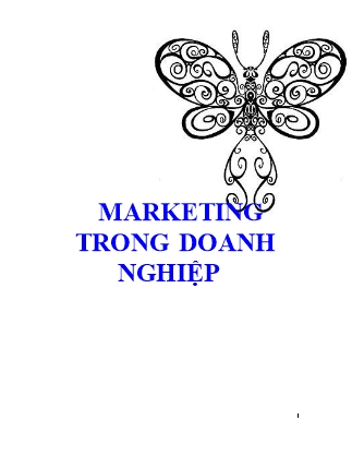 Bài giảng Marketing trong doanh nghiệp (Chuẩn kiến thức)