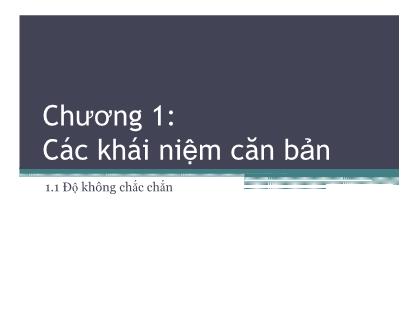 Bài giảng Mật mã hóa hiện đại - Chương 1: Các khái niệm căn bản