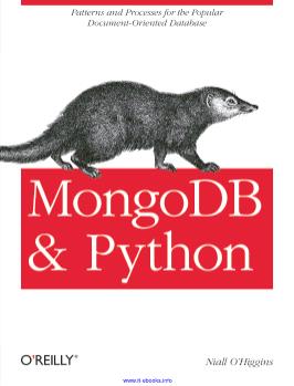 Bài giảng MongoDB and Python