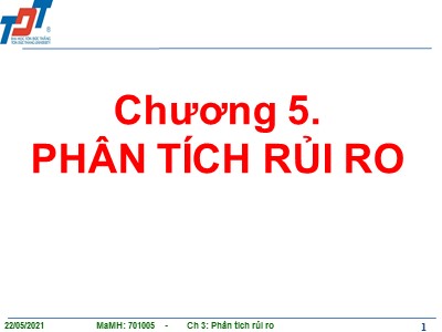 Bài giảng Phân tích rủi ro