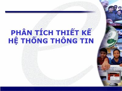 Bài giảng phân tích thiết kế hệ thống thông tin - Chương 4: Phân tích thiết kế thành phần xử lí - Nguyễn Đình Loan Phương