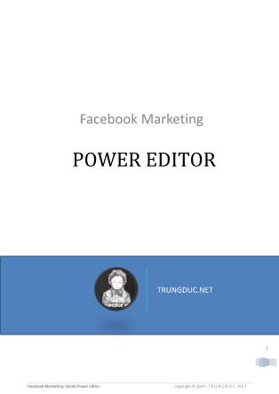 Bài giảng Power Editor