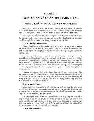 Bài giảng quản trị Marketing - Chương 1 đến chương 7