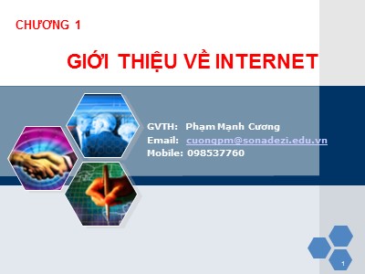 Bài giảng Thương mại điện tử - Chương 1: Giới thiệu về Internet - Phạm Mạnh Cương