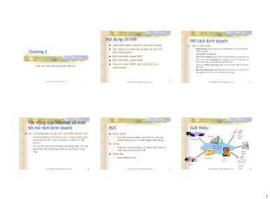 Bài giảng Thương Mại điện tử - Chương 2: Các mô hình thương mại điện tử