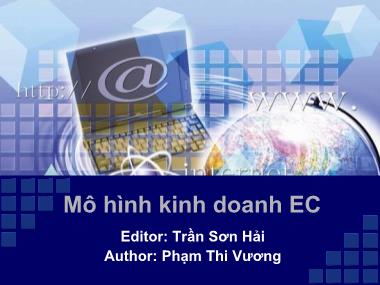 Bài giảng Thương mại điện tử - Chương 2: Mô hình kinh doanh EC- Trần Sơn Hải