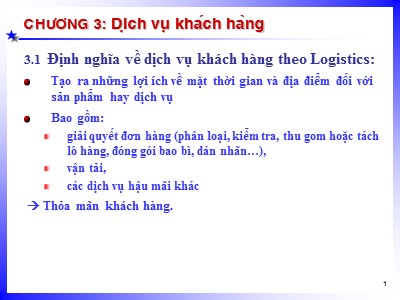 Bài giảng Thương mại điện tử - Chương 3: Dịch vụ khách hàng