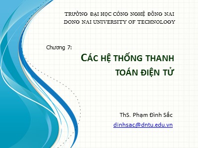 Bài giảng Thương mại điện tử - Chương 7: Các hệ thống thanh toán điện tử - Phạm Đình Sắc