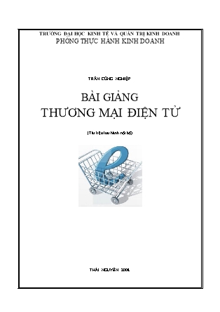 Bài giảng Thương mại điện tử - Trần Công Nghiệp