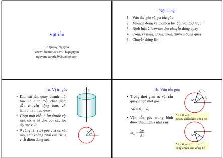 Bài giảng Vật rắn - Lê Quang Nguyên