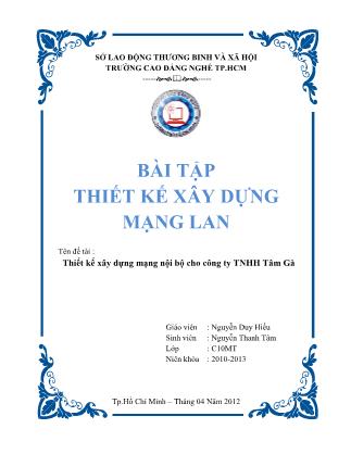 Bài tập thiết kế xây dựng mạng Lan - Nguyễn Duy Hiếu