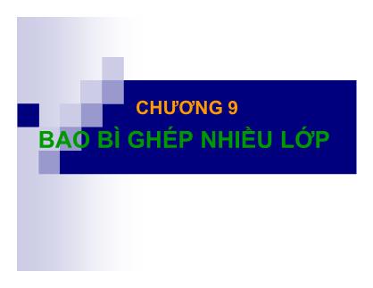 Bao bì ghép nhiều lớp