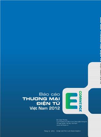 Báo cáo thương mại điện tử Việt nam 2012