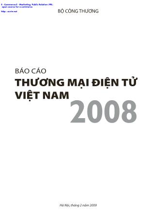 Báo cáo Thương mại điện tử Việt Nam năm 2008