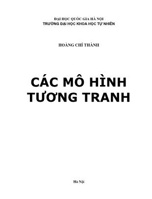 Các mô hình tương tranh - Hoàng Chí Thành