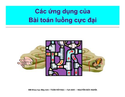 Các ứng dụng của Bài toán luồng cực đại