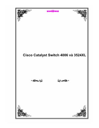 Cisco Catalyst Switch 4006 và 3524XL