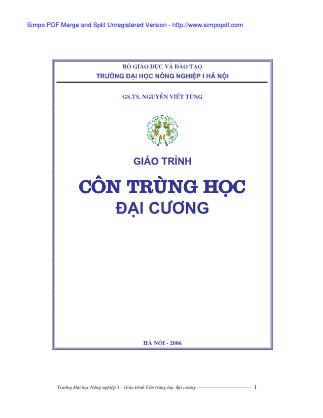 Giáo trình Côn trùng học đại cương