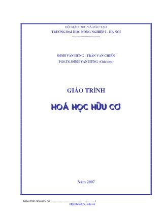 Giáo trình Hóa học hữu cơ - Đinh Văn Hùng