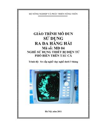 Giáo trình mô đun sử dụng ra đa hàng hải