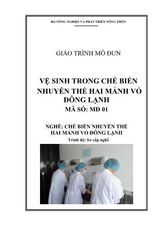 Giáo trình mô đun vệ sinh trong chế biến nhuyễn thể hai mảnh vỏ đông lạnh