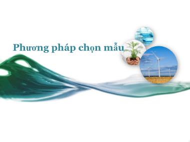 Giáo trình nghiên cứu Marketing - Chương 5: Phương pháp chọn mẫu