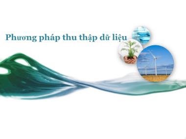 Giáo trình nghiên cứu Marketing - Chương 6: Phương pháp thu thập dữ liệu