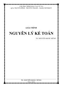 Giáo trình nguyên lí kế toán - Nguyễn Khắc Hùng