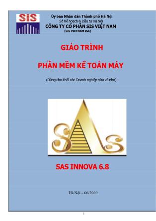 Giáo trình Phần mềm kế toán máy