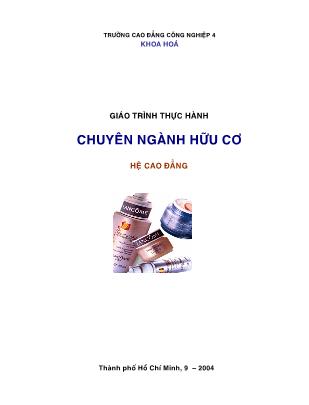 Giáo trình thực hành Chuyên ngành hữu cơ