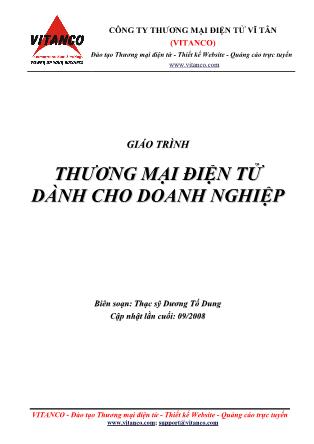 Giáo trình thương mại điện tử dành cho doanh nghiệp - Dương Tố Dung