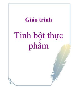 Giáo trình Tinh bột thực phẩm