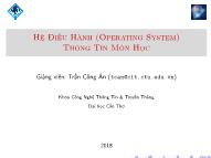 Hệ Điều Hành (Operating System) Thông Tin Môn Học